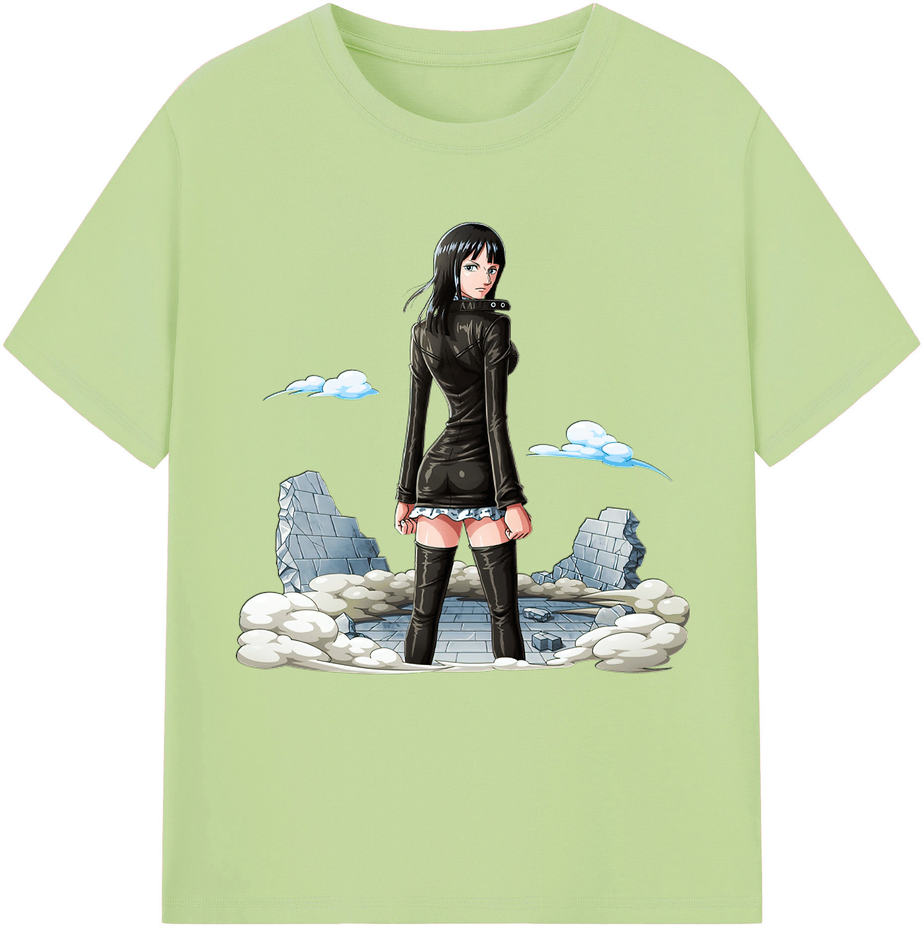 ワンピース ニコ・ロビン ONE PIECE Nico Robin 綿100％半袖Tシャツ（フロントプリント）